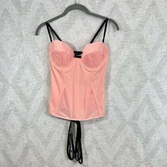 Coquette baby pink lace corset size S - Picture 1 of 13